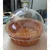 9 inch Round Polypropylene Bread/Pastry Basket with Dome Cover for Bread Rolls, Desserts, Fruits