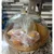 9 inch Round Polypropylene Bread/Pastry Basket with Dome Cover for Bread Rolls, Desserts, Fruits