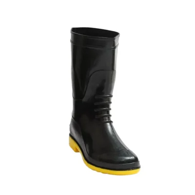 Hillson Waterproof PVC High-Top Safety Gum Boots for Chemical and Construction Industry(Size-6)