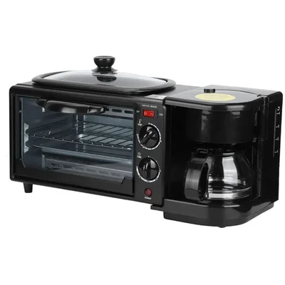 Ovastar 3 in 1 Breakfast Maker (OWBM-6900 OTG) with Coffee Maker, 1 year Warranty