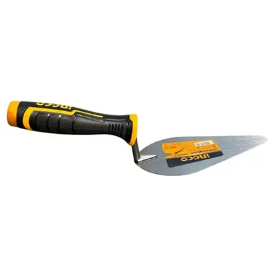 Ingco 7 Inch, 180 mm Bricklaying Trowel Steel Blade with Ergonomic Plastic Handle (HBT718)