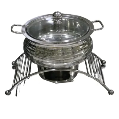 Premium Quality Stainless Steel Bridge Type Chafing Dish With 6 Liter Capacity