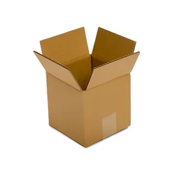 Brown Corrugated Square Box  4 x 4 x 4 Inch(Pack-25 Pcs)