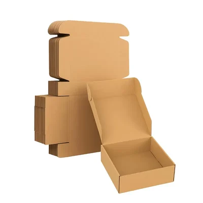 4 x 4 x 1.5 Inch 3 Ply Brown Flap Corrugated Boxes for Packaging(Pack-25 Pcs)
