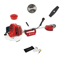 Heavy Duty 2 Stroke 52 CC Sidepack Multi Crop Grass Cutter Machine With Blade & Nylon Trimmer. 