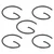 Kisankraft Pack of 5 Piston Circlip (A) For 2 Stroke KK-BC-555 / 7640 / 8640 Brush Cutters