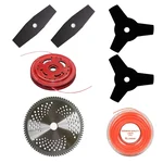 Brush Cutter Multi-Attachment Combo of 2T, 3T, 80T TCT Blades, BC-470 Metal Trimmer Head & 50 m Nylon Rope