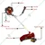 Heavy Duty 2 Stroke 52 CC Mini Water Pump | Brush Cutter With Water Pump Attachment.