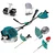 GRAMSTRONG Premium 2 Stroke 52 CC Sidepack Brush Cutter With Flat Weeder Attachment