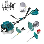 GRAMSTRONG Premium 2 Stroke 52 CC Sidepack Brush Cutter With Round Tiller Attachment