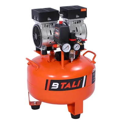Btali 30 Litres Dental Oil Free Air Compressor with 1 HP Motor, 116 psi Max. Pressure (BT 30 RTOFAC)