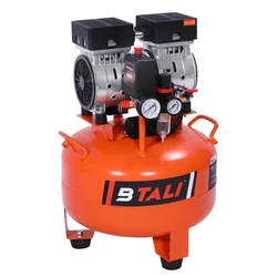 Btali 30 Litres Dental Oil Free Air Compressor with 1 HP Motor, 116 psi Max. Pressure (BT 30 RTOFAC)