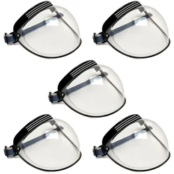 Super Safety 180° Full Transparent Bubble Face Shield helmet Visor (Pack-5 Pcs)