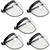 Super Safety 180° Full Transparent Bubble Face Shield helmet Visor (Pack-5 Pcs)