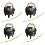 Carburetor Bubble with Pipe (4 Pieces) for 58 CC Petrol Chainsaw, CS 132