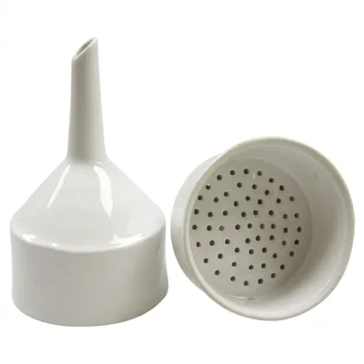 Elecopto 2.5 Inch Chemical Resistant Polypropylene Buchner Funnel with Thick Stem for High Speed Suction Filtration