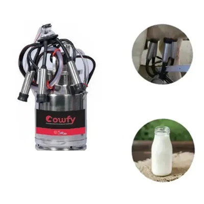 Cowfy 25 liter SS Milking Machine Bucket with Cluster and Pulsator