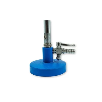 SBT Instruments Bunsen Burner with Heavy Base for Use in School Colleges Laboratory (Pack of 1) Blue