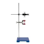 SBT Set of 3 Iron Burette Stand/ Retort Stand with Heavy Base, Rod with Fisher Clamp for Laboratories