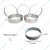 Premium Quality 12pcs, 3 inch x 1 inch Burger Ring Moulds, Galvanized Iron Sheet 