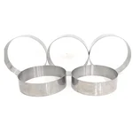 Premium Quality 12pcs, 3 inch x 1 inch Burger Ring Moulds, Galvanized Iron Sheet 