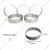 Premium Quality 12pcs, 5 inch x 1 inch Burger Ring Moulds, Galvanized Iron Sheet 