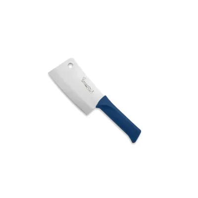 Smart Chef (AS01609-01) SS Chopper Knife with Blue Handle, 6 inch Blade for Kitchen Meat Butchery(Pack-1 pc)
