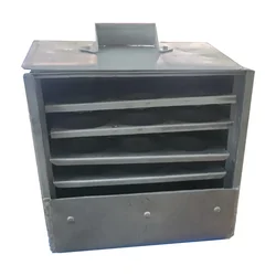 SBWG Square Shape Aluminum 4 Plates Button Idli Steamer For Home, Gas Stove Compatible 