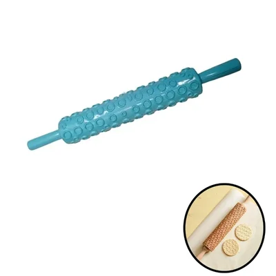 Button Design Rolling Pin Tool/ Dough Roller/ Cake Paste Decorating Belon,18 inch Length