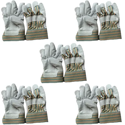 DSY Pack of 5 Economy Split Canadian Gloves