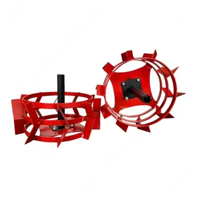 Heavy Duty 16 Inch Cage Wheel with Holder For 5 to 9 HP Diesel Power Tiller