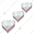 Heavy Duty Rust Proof Aluminum 11 inch (Pack of 5) Heart Shape Cake Mould with 1.2 kg Capacity for Commercial Bakery