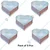 Heavy Duty Rust Proof Aluminum 11 inch (Pack of 5) Heart Shape Cake Mould with 1.2 kg Capacity for Commercial Bakery