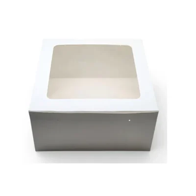 Premium Quality 10x10x4 inch 360 GSM, 1 Kg Cake Box for Cake shops, Cafes and Takeaway Orders(Pack-50 Pcs)