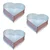 Heavy Weight Aluminum (Pack of 3) 10, 11 and 12 Inch Heart Shape Cake Mould With 1.1 kg, 1.2 kg and 1.3 kg Capacity