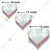 Heavy Weight Aluminum (Pack of 3) 10, 11 and 12 Inch Heart Shape Cake Mould With 1.1 kg, 1.2 kg and 1.3 kg Capacity