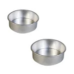 Heavy Duty Aluminum (Pack of 40) Round Baking Cake Mould Set for Bakery Use