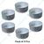 Aluminum ( Pack of 6 ) 12 inch Round Shape Cake Moulds with 700 gram Baking Capacity (Each) for Commercial Bakeries