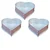 Heavy Duty (Pack of 3) Aluminum 5 , 8 and 11 Inch Heart Shape Cake Mould With 600 gm, 900 gm, and 1.2 kg Capacity