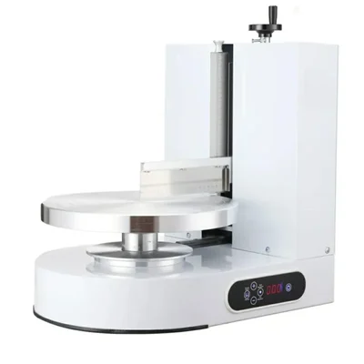 Automatic 8 Inches Cake Turntable Machine/ Cake Smoother Machine With Wide Base for Commercial Bakeries