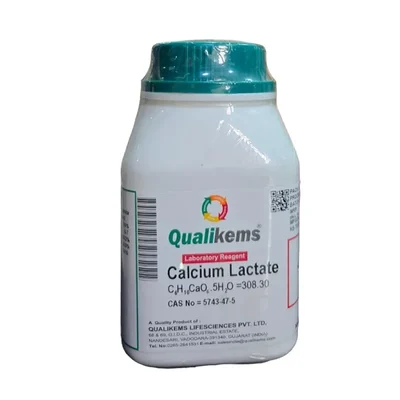 QUALIKEMS Calcium Lactate Extra Pure 250GM CAS NO 5743-47-5 Powder Reagent