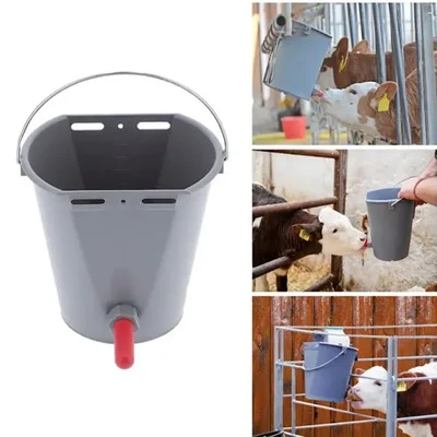 Godhan Calf Feeding Bucket With 3 Nipples & 8 Litres Capacity