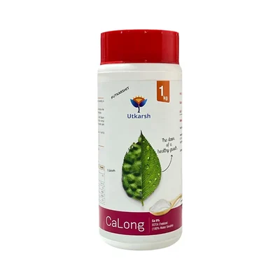 Utkarsh CaLong (Calcium - Ca 9%, EDTA Chelated 100% Water Soluble Foliar Spray Fertilizers) Increase Fruit Life| 1 kg(Pack-1 x 1 kg)