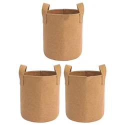 Shiv Biotech Camel Round Reusable Geo Fabric Grow Bag (12 x 12 Inch) | Suitable for Gardening and Nursery (Pack of 3)