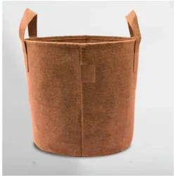 Shiv Biotech Camel Round Shape Reusable Geo Fabric Grow Bag (12 x 12 Inch) | Suitable for Gardening and Nursery