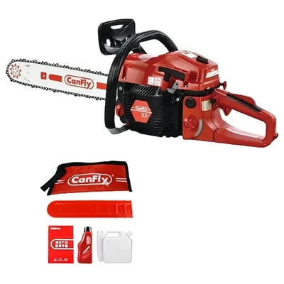 Canfly X5, 58-cc, Petrol Chainsaw with 22 inch Guide Bar | Ideal for Cutting Tree, Logging Woods, and Gardening