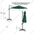 Premium Quality  9 Feet Out Door Cantilever Pole Umbrella For Multipurpose Uses