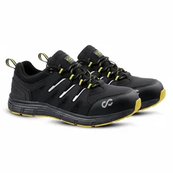 Canvas Club RIVA Safety Shoe, 200J Steel Toe Cap, Phylon Mid-Sole & Rubber Out-Sole, Yellow(Size-5)