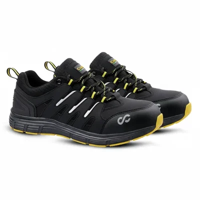 Canvas Club RIVA Safety Shoe, 200J Steel Toe Cap, Phylon Mid-Sole & Rubber Out-Sole, Yellow(Size-6)