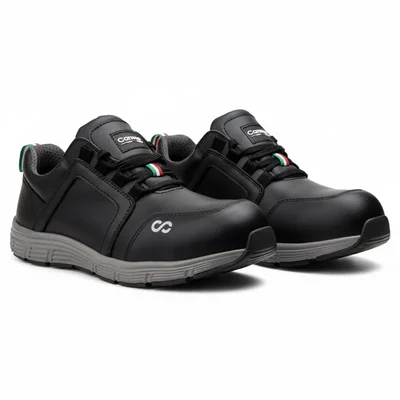 Canvas Club ROME Safety Shoe, 200J Fiber Glass Toe Cap & Phylon Rubber Sole(Size-9)